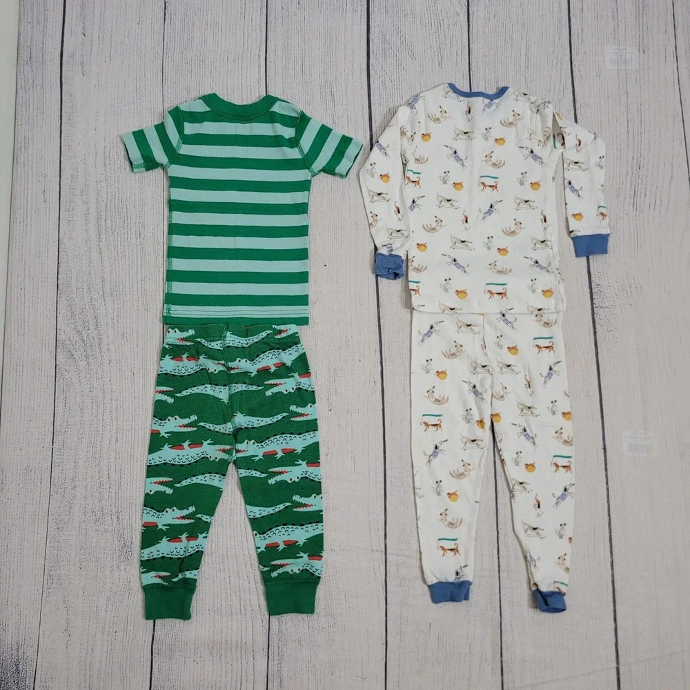 Hanna Andersson Magnetic Me 2T Pajama Sets Toddler Boys Organic Cotton Animal